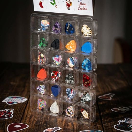 24-Day Guitar Advent Calendar 2025 with Guitar Pics and Accessories