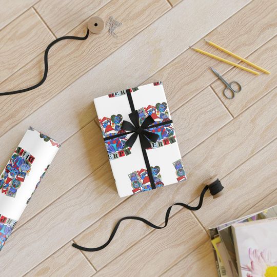 K-Pop Demon Hunter Huntrix Derpy Christmas Wrapping Paper Roll