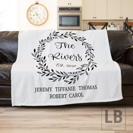Personalized Wedding Blanket , Anniversary Blanket, Couple