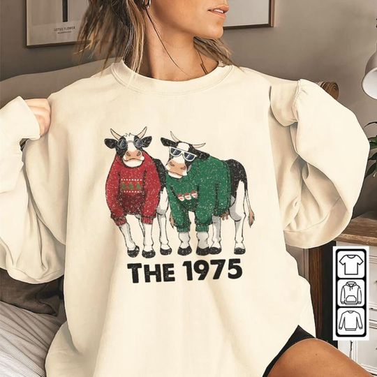 The 1975 Sweatshirt, Cow Wearing Sweater Sweatshirt, When We Are Together Sweatshirt
