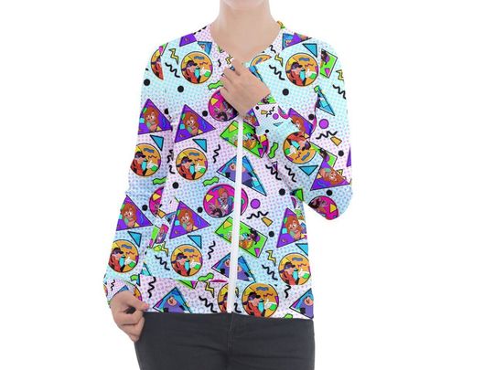 A Goofy Movie Zip Up Jacket | 90s Disney Jacket | Nurse Jacket