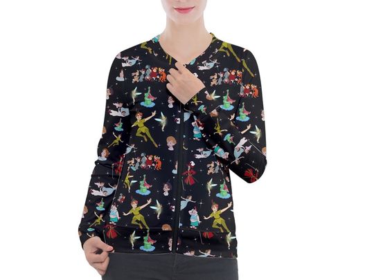 Peter Pan Jacket | Peter Pan Zip-up Jacket | Disney Nurse Jacket