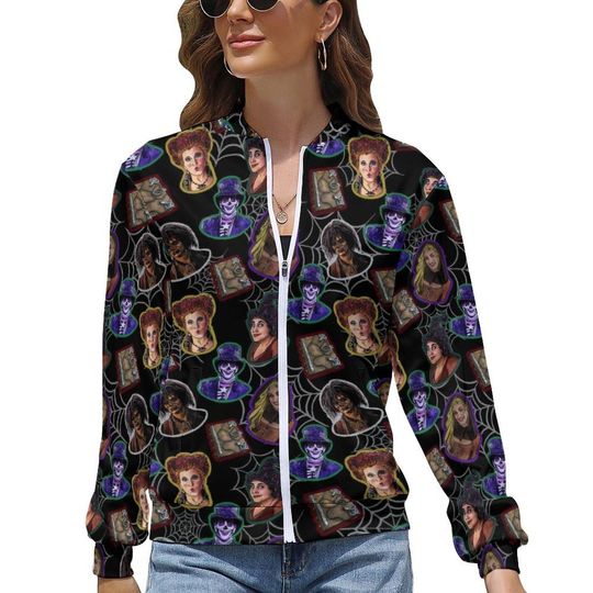 Hocus Pocus Zip-Up Jacket | Hocus Pocus Jacket | Hocus Pocus Scrub Jacket | Disney Parks Jacket | Disney Nurse Jacket | Disney Scrub Jacket