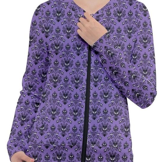 Original Haunted Mansion Wallpaper Jacket Jacket | Disney Scrub Jacket