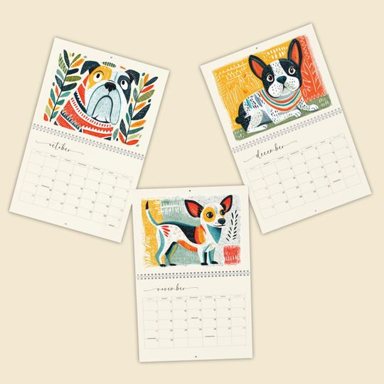 2026 Dogs Wall Calendar