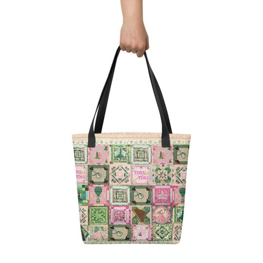 Wicked Inspired Fan Art Quilt-Look Tote Bag
