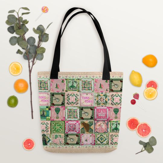 Wicked Inspired Fan Art Quilt-Look Tote Bag