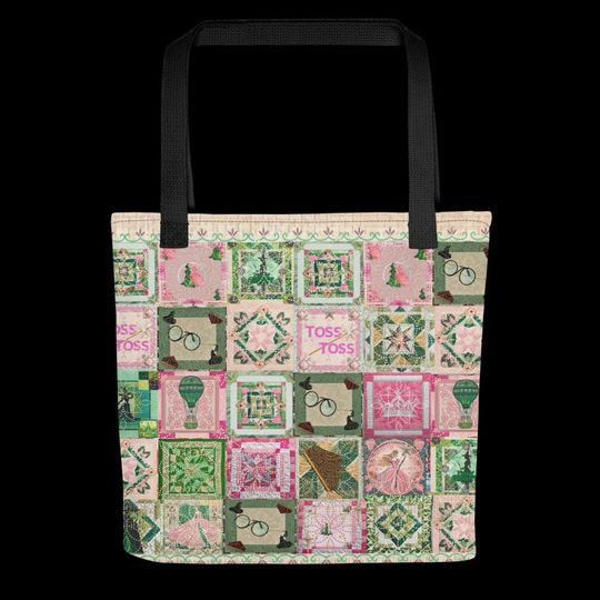 Wicked Inspired Fan Art Quilt-Look Tote Bag