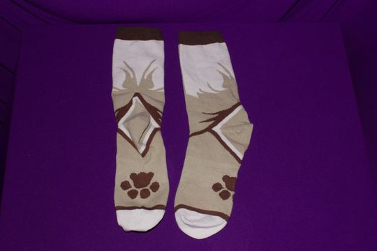 Eevee inspired socks - Faux Paws Socks Gaia