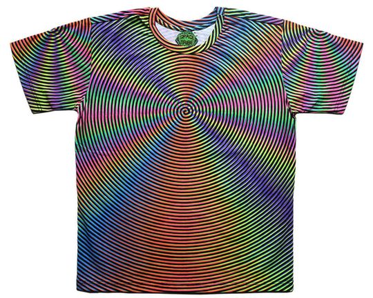 Psychedelic Headspin Goa clothing Psy Trance estival T shirt 3D