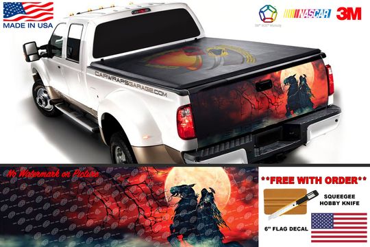Grim Reaper Dark Horse Moon Tailgate Wrap Decal