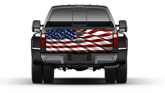 AMERICAN FLAG Tailgate Truck Bed Decal