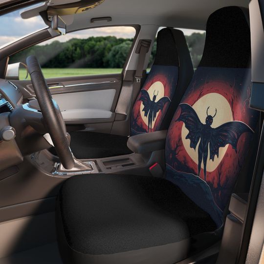 Mothman Car Seat Covers Car Accessories Universal Cryptid Cryptidcore