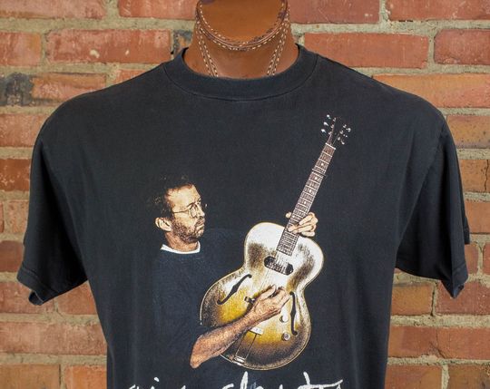 Eric Clapton 1995 North American Tour Black Concert T Shirt