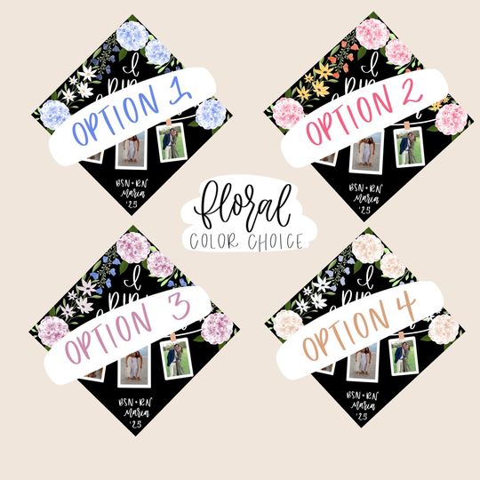 Custom Photo Collage Graduation Cap Topper