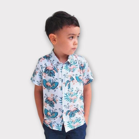 Father and son matching shirts, Tropical Daddy & Me Shirts, Dad Son matching Hawaiian Shirts, Dad and Son Matching Button Down Shirts