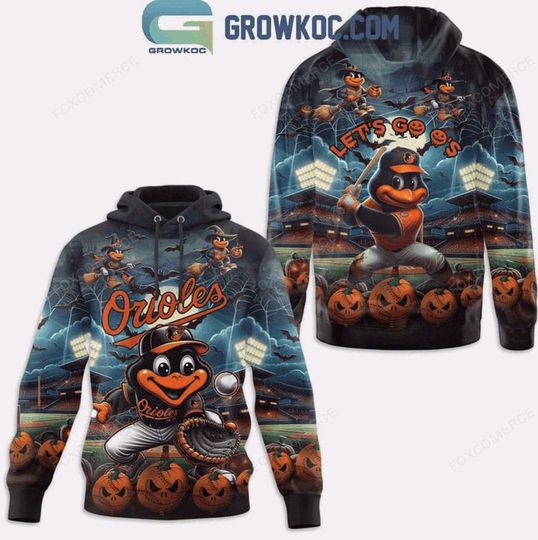 Baltimore Orioles Lets Go Os Halloween 3D Hoodie