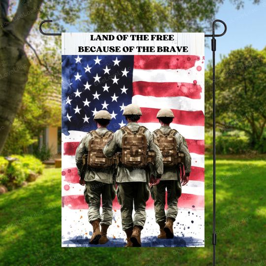 Memorial Day Garden Flag, Patriot Day, Independence Day, Military Veteran Flag