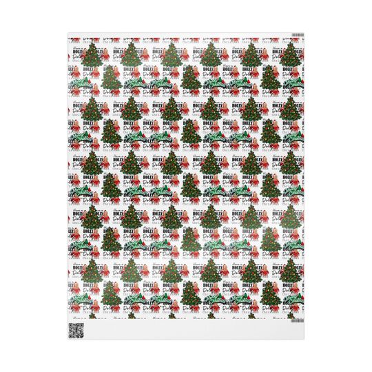 Dolly Parton Have a Holly Dolly Christmas Gift Wrap Paper