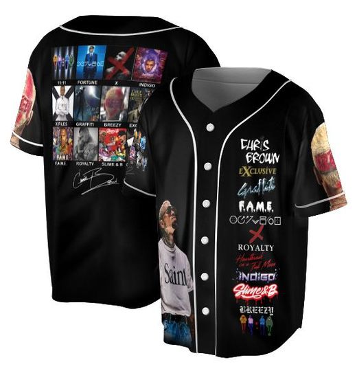Chris Brown Breezy Bowl Baseball Jersey,