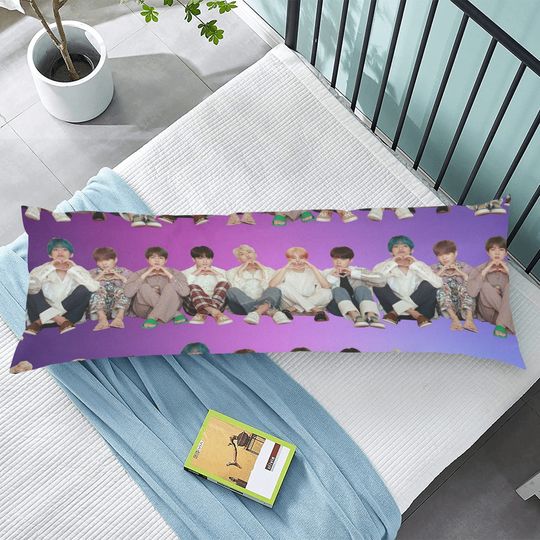 BTS Stripes Body Pillow Case - Bedroom Home Decor - Cover Only