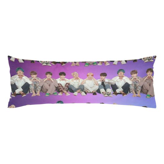 BTS Stripes Body Pillow Case - Bedroom Home Decor - Cover Only