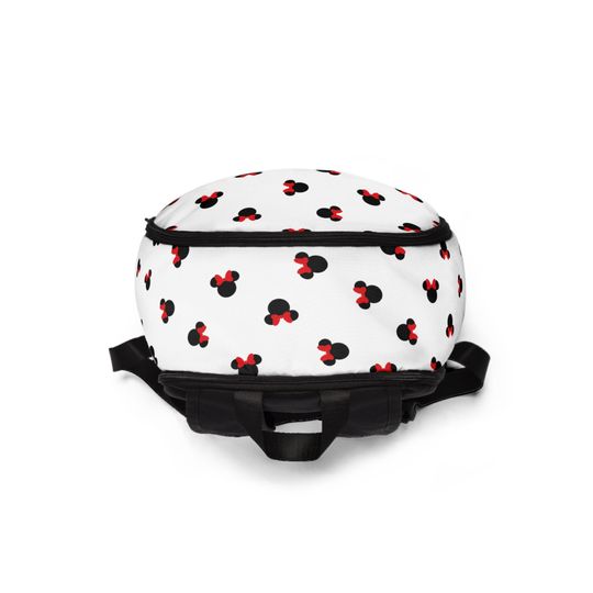 Disney Inspired Minnie Mouse Fabric Backpack, Back To School Gift