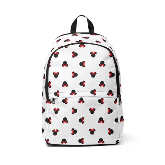 Disney Inspired Minnie Mouse Fabric Backpack, Back To School Gift
