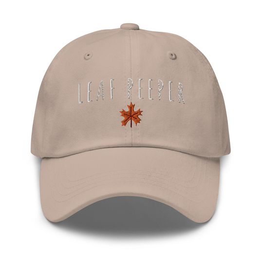 Leaf Peeper dad hat - Fall hat - Vermont hat - Autumn hat - tree leaves leaf baseball hat
