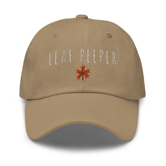Leaf Peeper dad hat - Fall hat - Vermont hat - Autumn hat - tree leaves leaf baseball hat