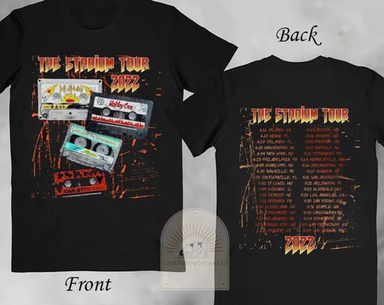 The Stadium Tour 2022 Shirt, Motley Crue Tour The Blackhearts Def Leppard Poison Joan Jett T Shirt
