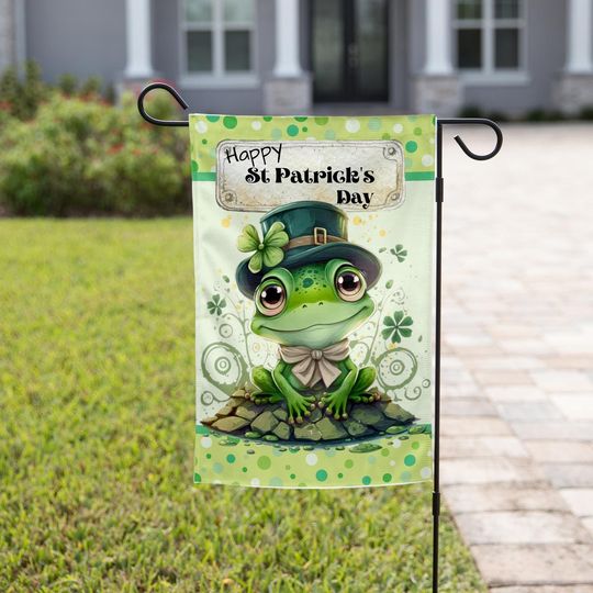 St Patricks Day Garden Flag - St. Patrick's Day Outdoor Banner