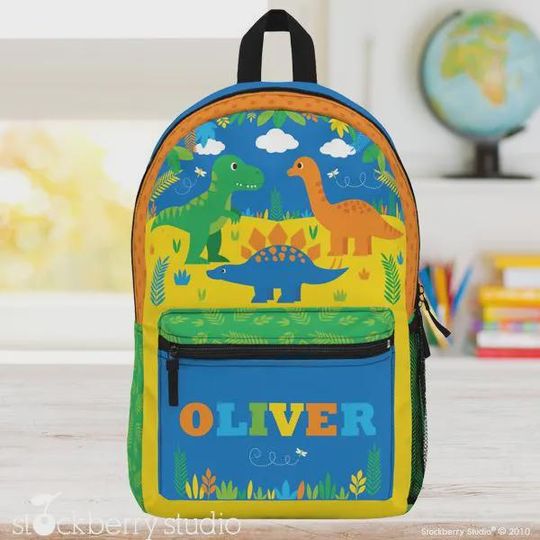 Space Backpack Personalized Name Kids Back to School Custom Sun Moon Spaceship Kids Back pack Holiday Travel Vacation Bag Boys Space Gift