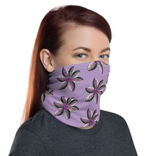 Rainbow Trout Flower - Neck Gaiter
