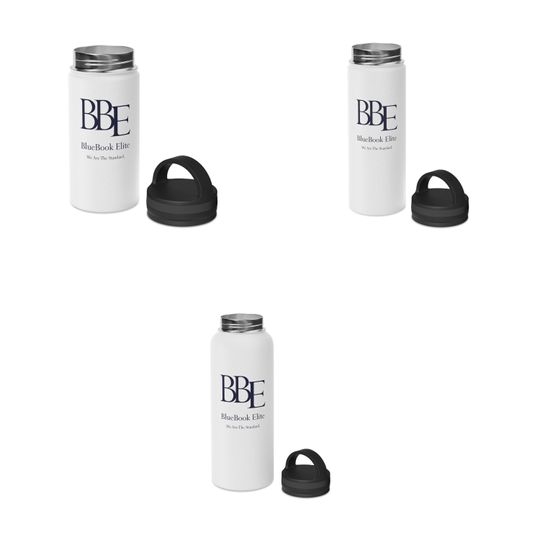 BBE Stainless Steel Water Bottle, Handle Lid