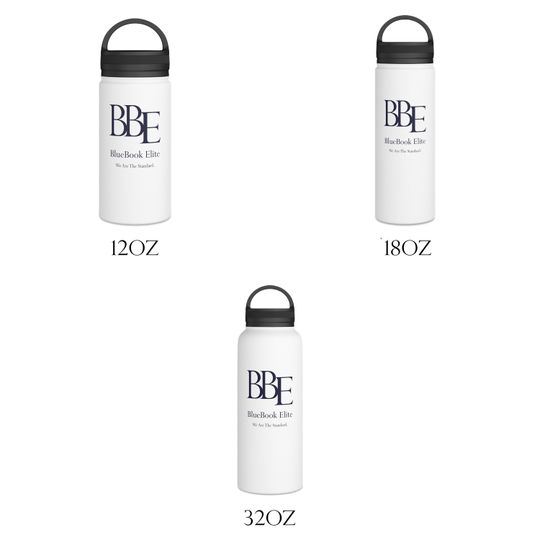 BBE Stainless Steel Water Bottle, Handle Lid