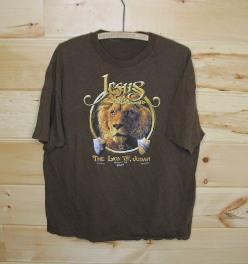 Vintage Jesus The Lion Of Judah Revelation 5:5 Religious T-Shirt