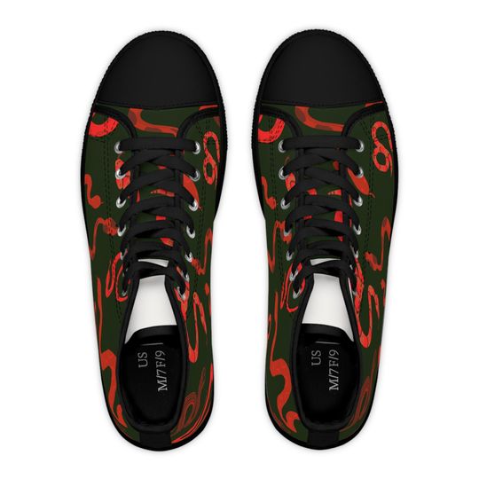 Women's Reputation inspired snake High Top Sneakers