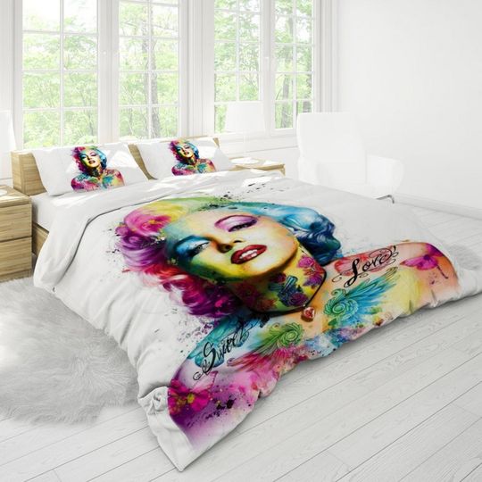 80s MADONNA COLLAGE Style Bedding Set - Celebrity Beding Set