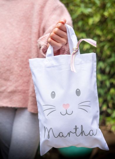 Personalised Easter Egg Hunt Bag - Easter Gift Bag - Easter Tote -