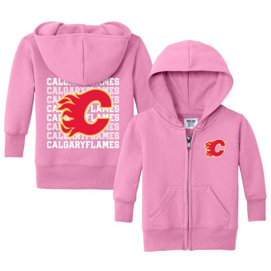 Calgary Flames "Retro" Full Zip Sweatshirt - NHL Hockey Kids Apparel