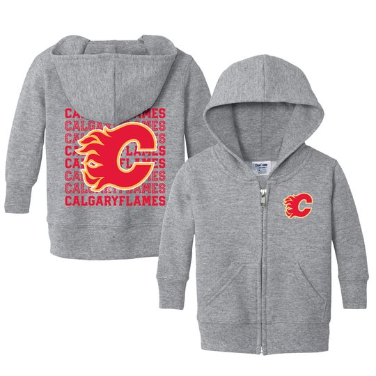 Calgary Flames "Retro" Full Zip Sweatshirt - NHL Hockey Kids Apparel