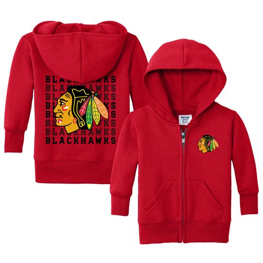 Chicago Blackhawks "Retro" Full Zip Sweatshirt - NHL Hockey Kids Apparel