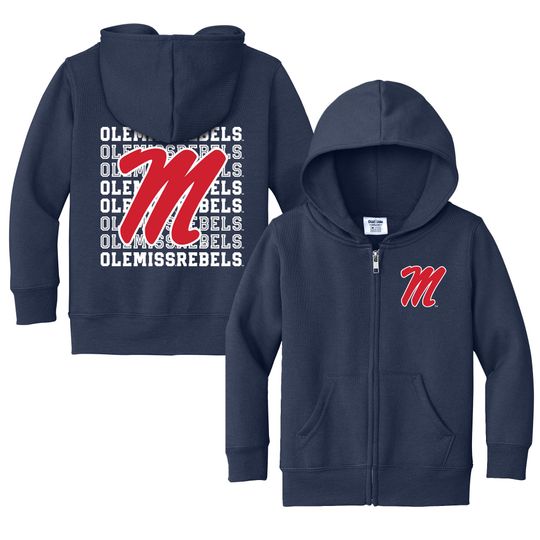 Ole Miss Rebels Full Zip Hoodie