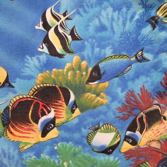 Boy's Hawaiian Shirt PACIFIC LEGEND Child's Hawaiian Shirt Made In Hawaii Kids Aloha Shirt Coral Reef Fish 100% Cotton Child Size 2T