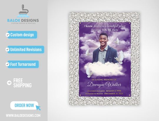 Custom Grave Blanket, Custom Memorial Grave Blanket, In Loving Memory Sign