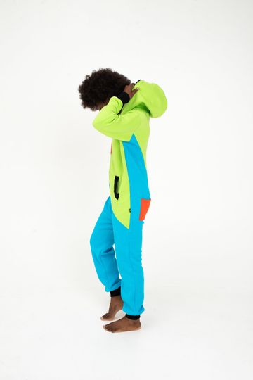 Tricolor Men's Hooded Jumpsuit