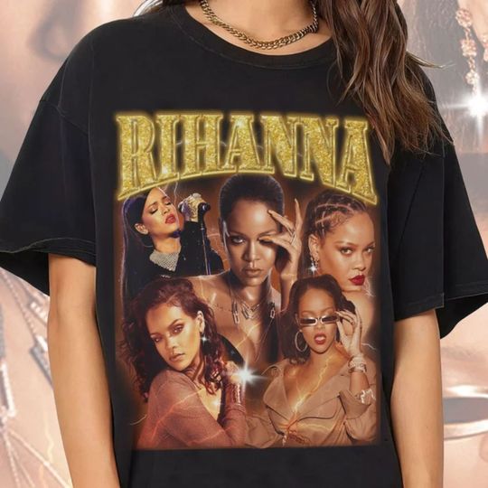 Rihanna Vintage 90's Hip Hop Rap Tour t shirt
