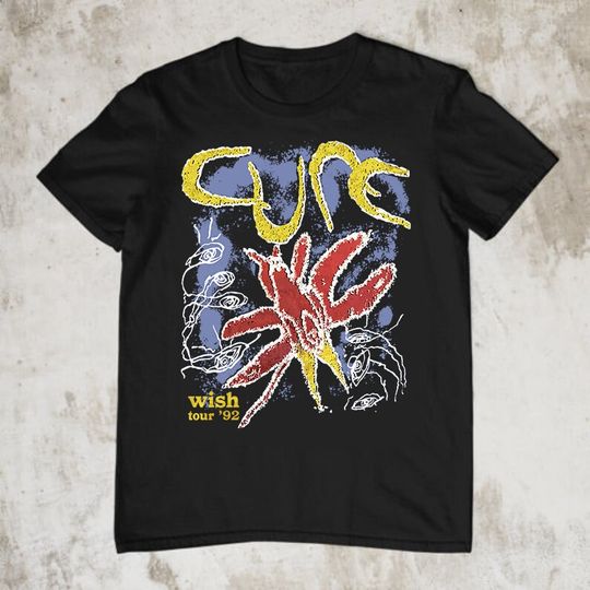 The Cure T-Shirt, Vintage 1992 The Cure Wish Tour T-Shirt
