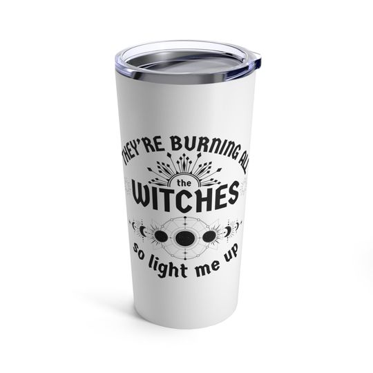 Taylorr Swifts They're Burning All The Witches Halloween Tumbler 20oz  Insulated Drinkware  Gift for Friends